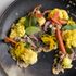 A dish featuring surplus marinated, pickled and fresh seasonal vegetables