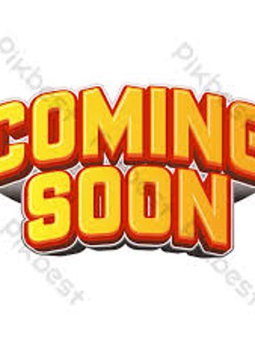 Bright 3D text saying 'COMING SOON' in bold yellow and orange.