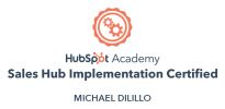 HubSpot Sales Implementation Certified
