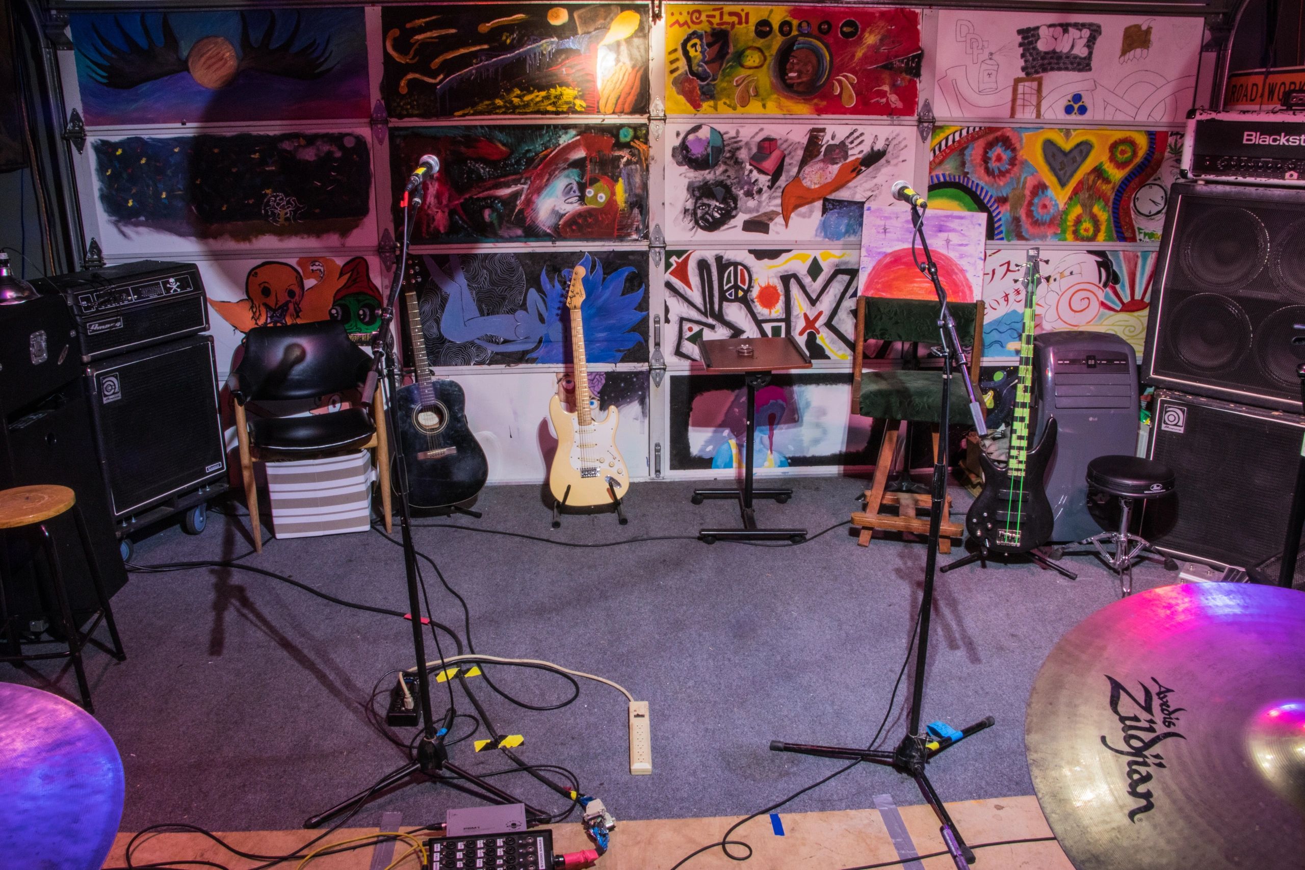 Recording studio interior for Noise Complaint