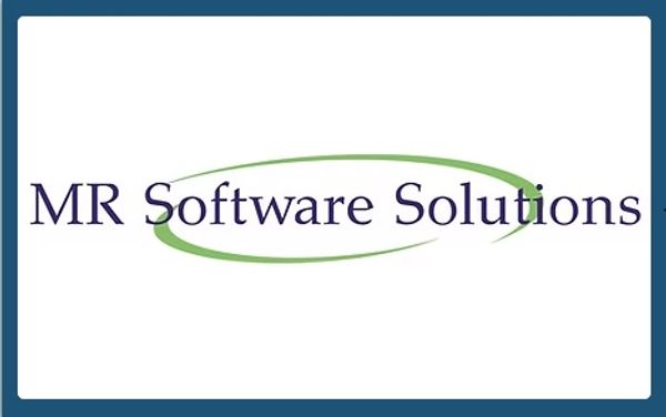 Logo of MR Software Solutions with green swoosh.
