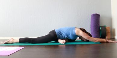 Pigeon Pose Forward Bend, Kapotasana II, Kapotasana 2, Sleeping Swan Pose