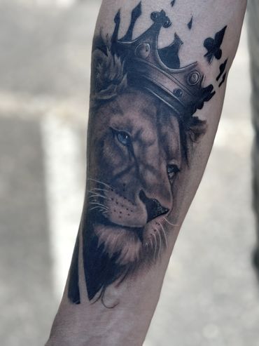 Black and grey realism tattoo