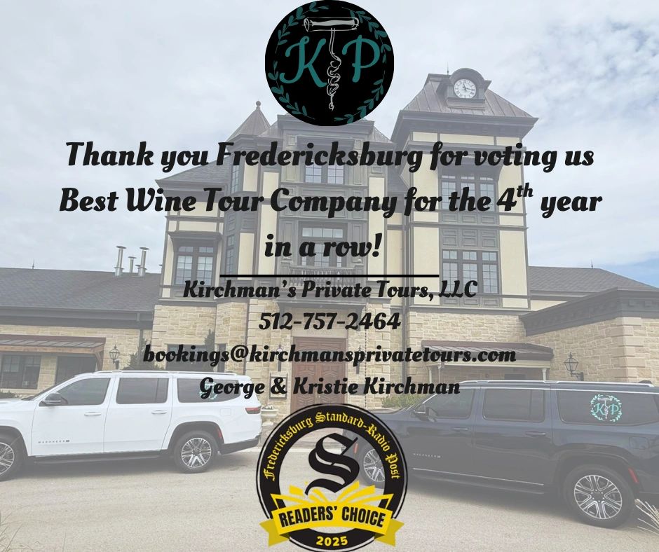 Best Wine Tour Company Fredericksburg Texas