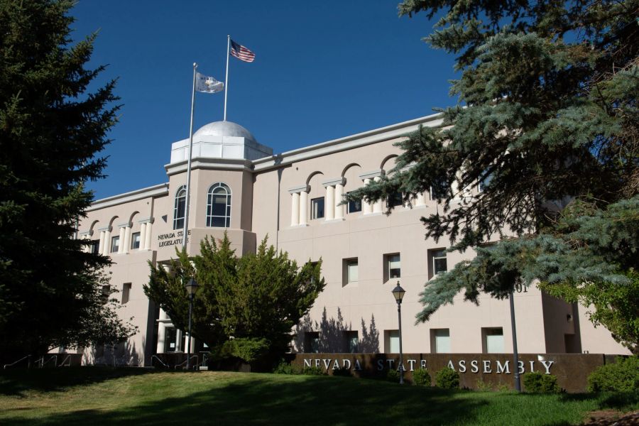 The Nevada State Legislature building in Carson City