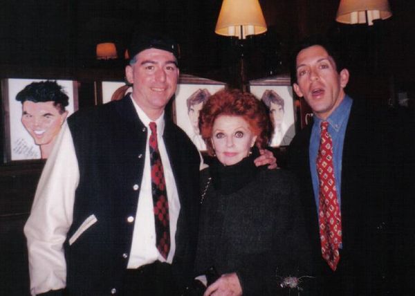 At Sardi's with Actress Carol Cook and Manager Mike Caffey after performing at Lincoln Center.