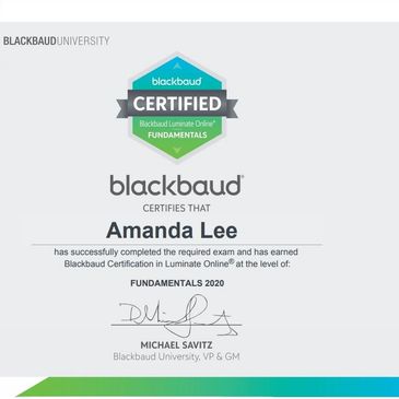 Blackbaud Luminate Online Fundamentals Certification - eMail Marketing CRM