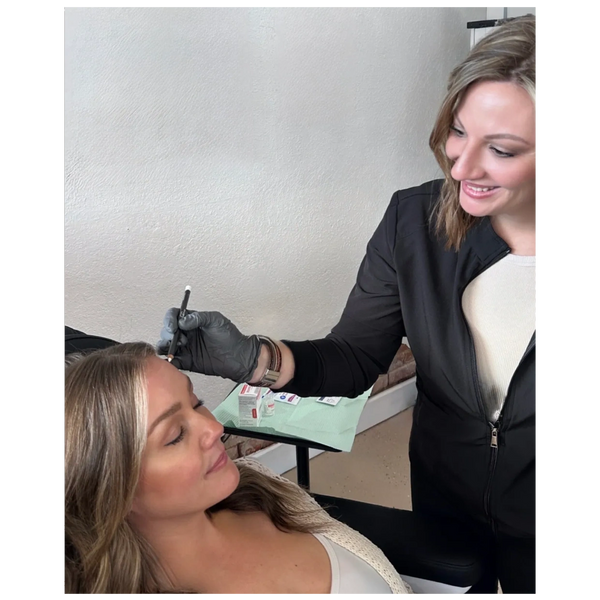 registered nurse injecting jeuveau botox neurotoxin at peak aesthetics midvale idaho