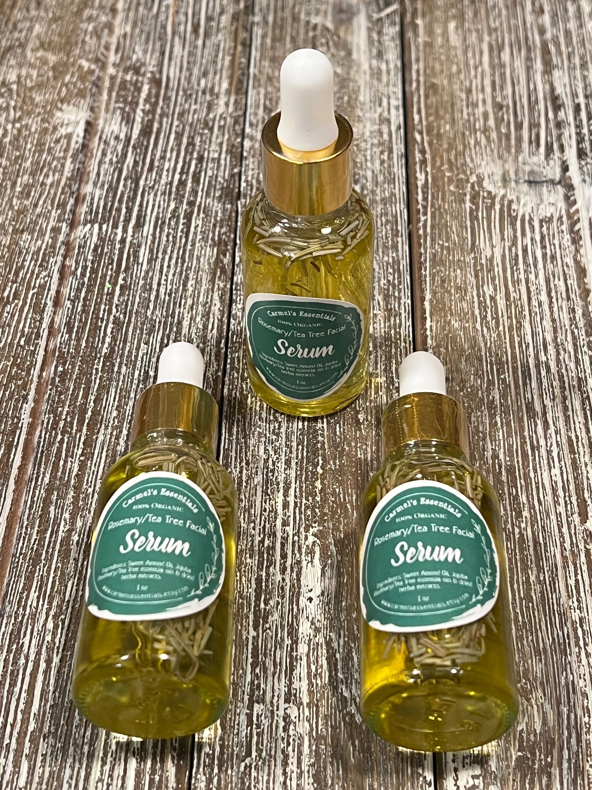 Organic facial oils with Rosemary & Tea Tree