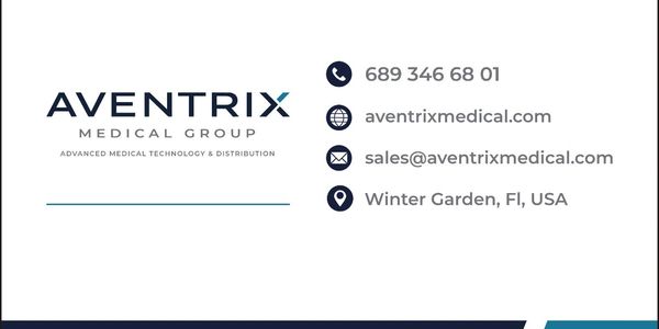 Aventrix Medical Group contact info and logo.