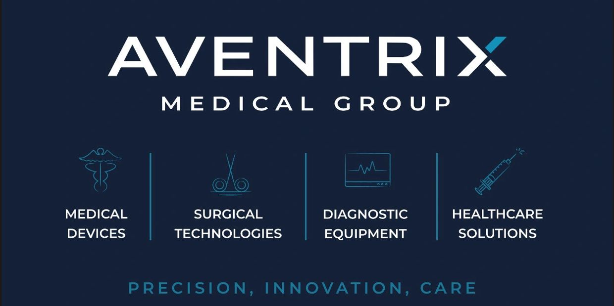 Aventrix Medical Group contact info and logo.