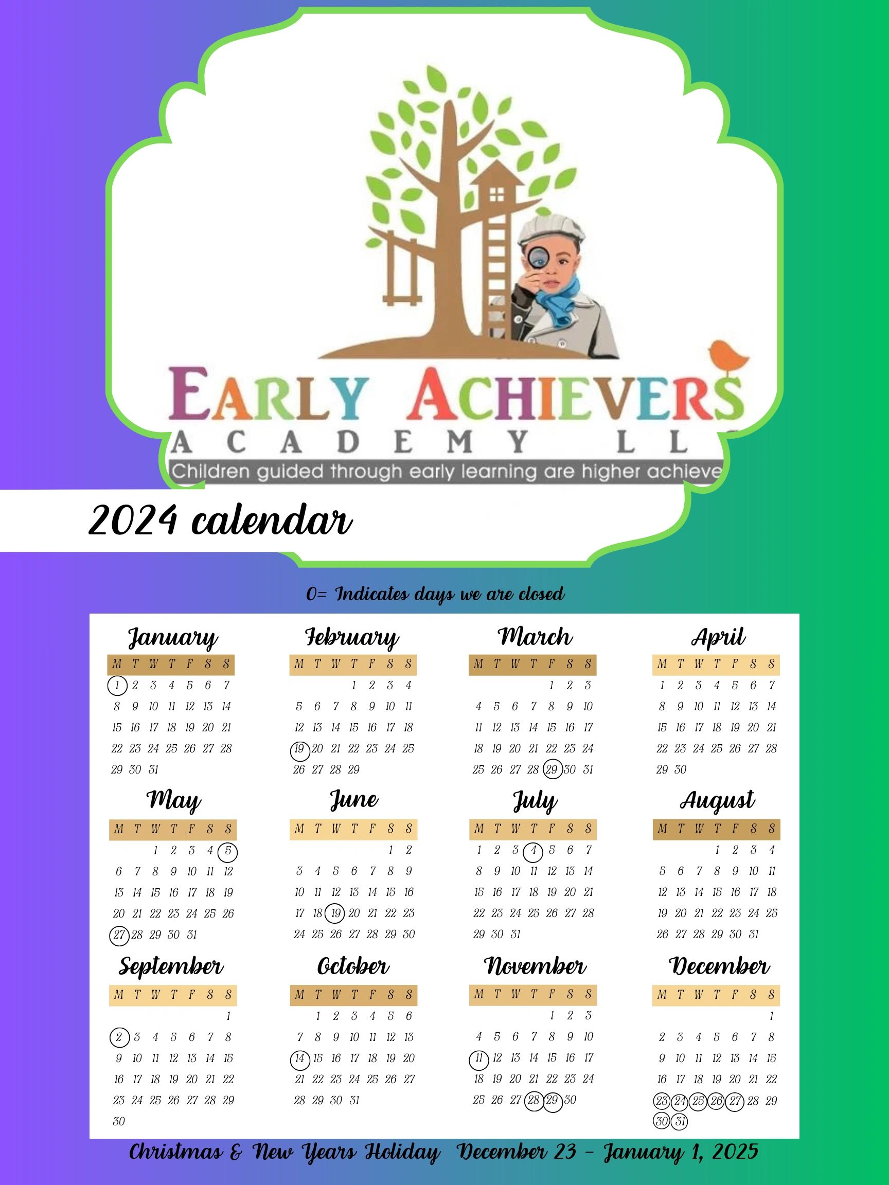 EAA Calendar