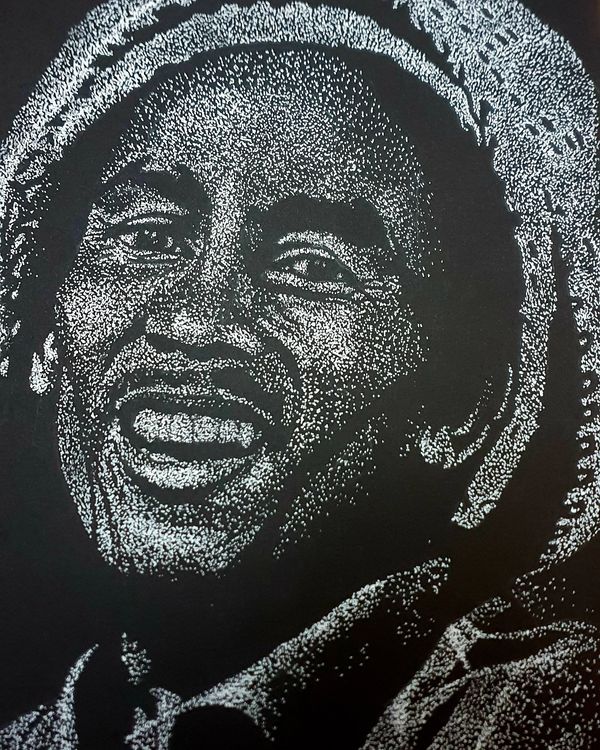 Painting of Bob Marley
