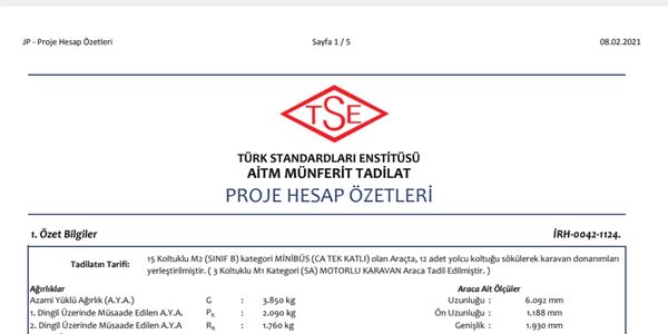 PROJE HESAP ÖZETLERİ