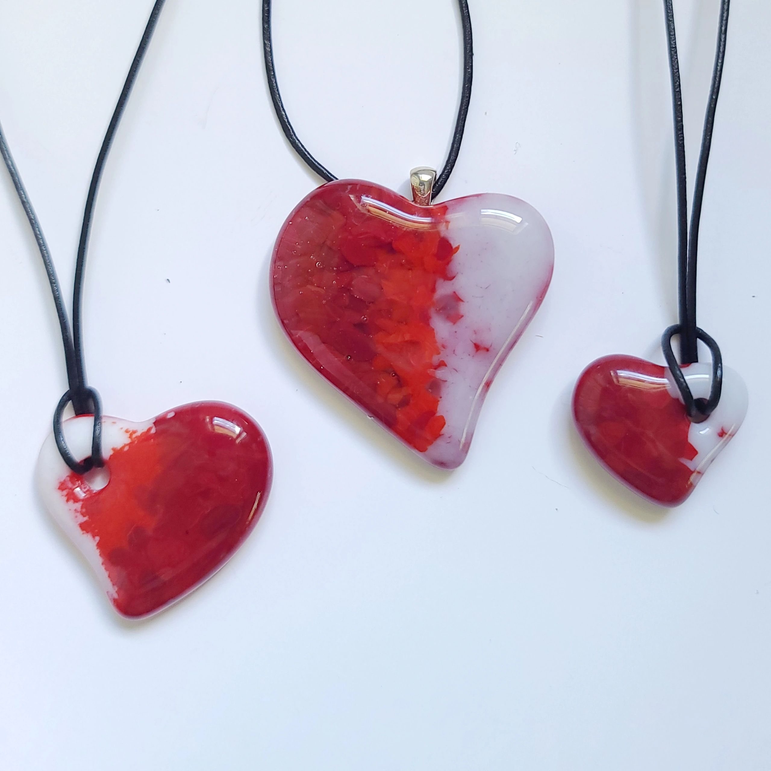 Glass Heart Necklaces
Perfect for Valentine's Day or any time you want to share a little love!