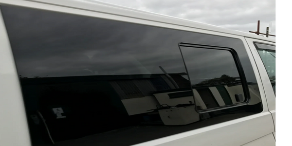 Window fitted to a T5 VW campervan conversion. 