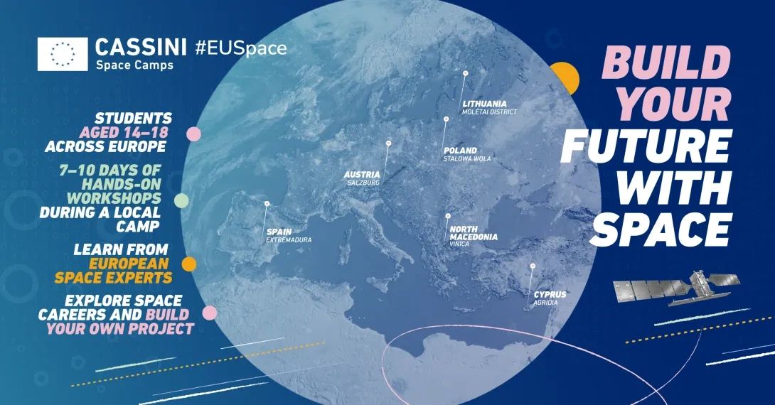 Cassini EU Space Camps for students aged 14-18 across Europe.