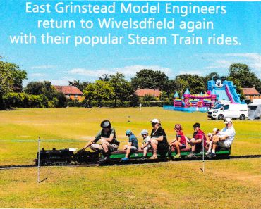 The East Grinstead Model Engineers operate a portable 5 inch gauge, ground level steam operated rail