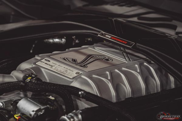 2020 Shelby GT500 supercharger engine bay picture by Austin Dockery BoostedMustangs Ford Perforance