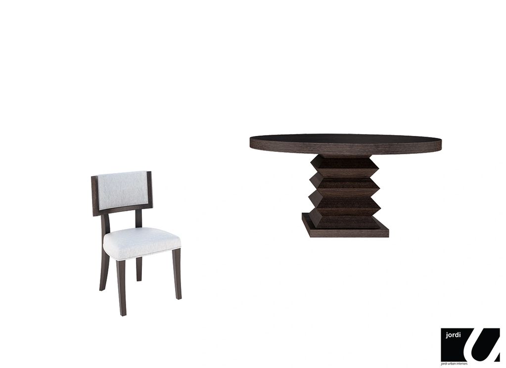 Bhavana Dining pedestal table and chair