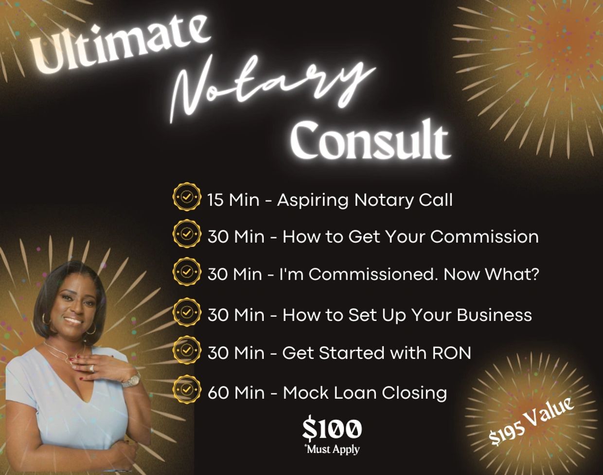 Ultimate Notary Consult graphic.