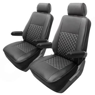 Twin luxury Captain Van style seats ideal  for campervan and motorhome van conversions