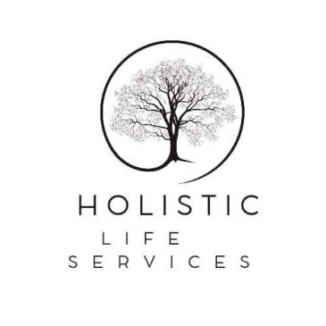 Logo of Holistic Life Services with a tree inside a circle.