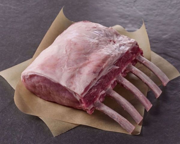 Free Range Pork Frenched Rack Rind On - 3kg Each ($24.00 per kg)