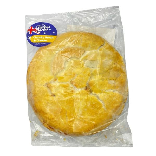 Gisler's Chunky Steak and Cheese Family Pie