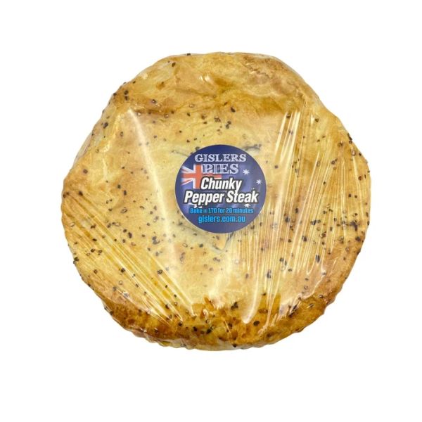 Gisler's Chunky Steak and Pepper Family Pie