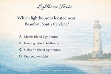 Trivia question about lighthouses near Beaufort, South Carolina.