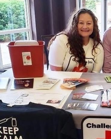 Mandy Thomas tabling at Pickens County Opioid Summit