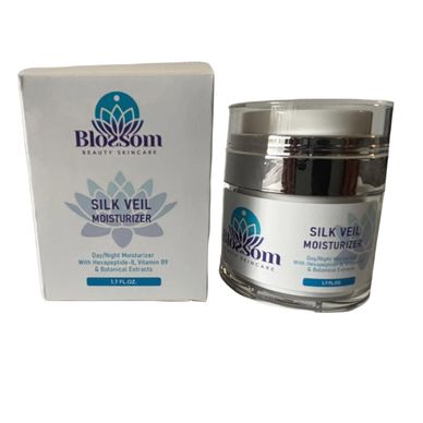 Blossom Beauty Skincare Silk Viel Moisturizer in Fort Lauderdale, Florida.