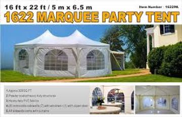 Chapiteau 22x16 en location chez Vic Location.  Idéal pour des mariages, des fêtes et autres!!!!!!!!