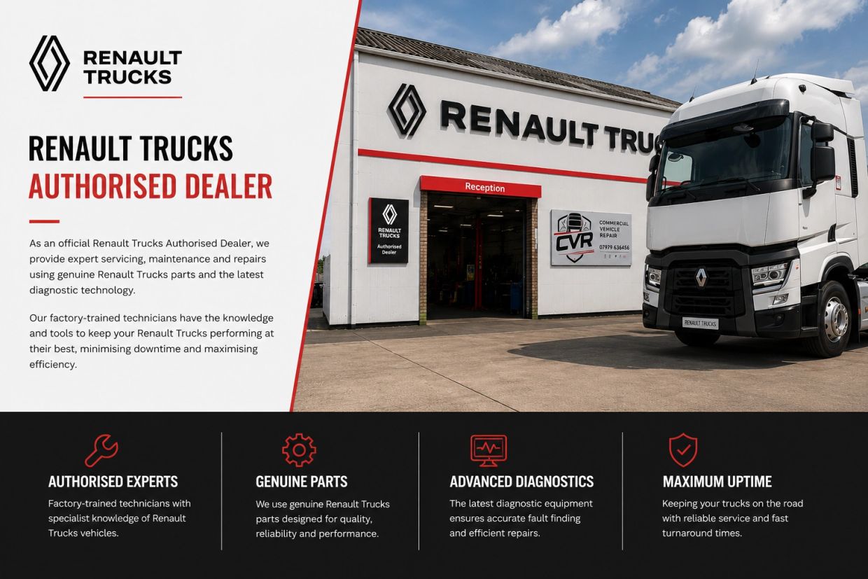 Renault Trucks authorised dealer with expert service and genuine parts.