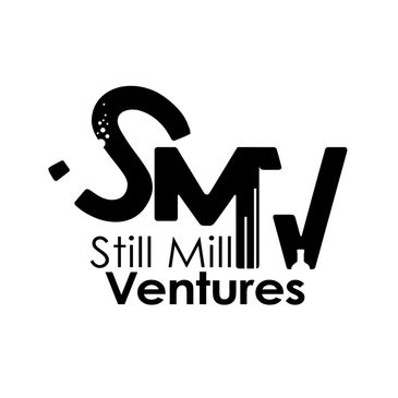 Black and white logo for Still Mill Ventures with stylized letters S, M, and V.