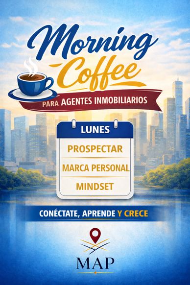 Morning Coffee para inmobiliarias entrenamiento semanales 