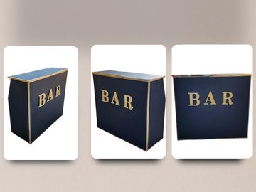 Black gold portable bar folding bar bar rental 