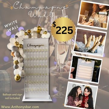 White champagne wall 