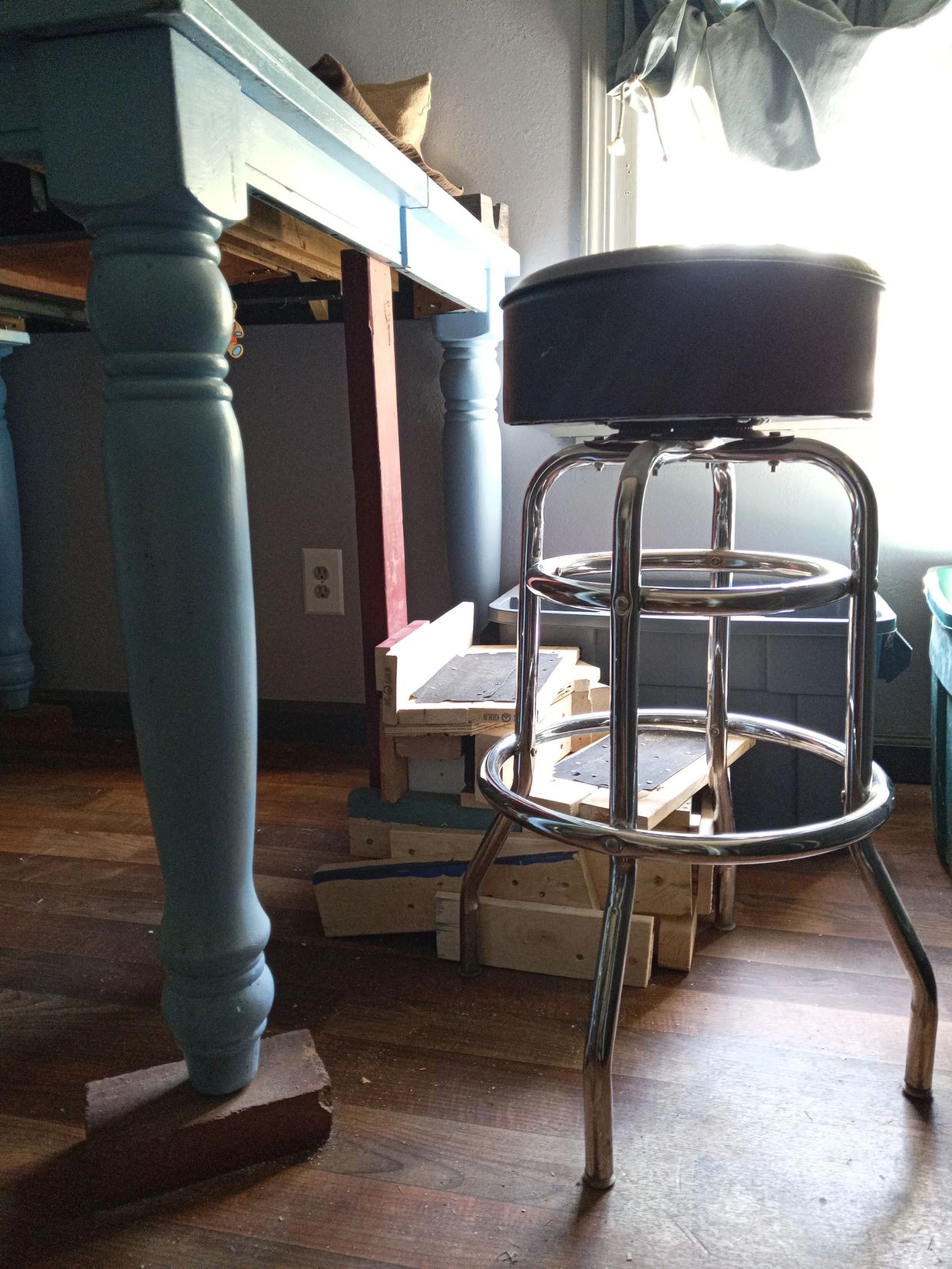 Stool with step 
