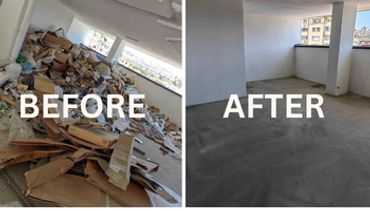 Before & After waste removal in Weymouth