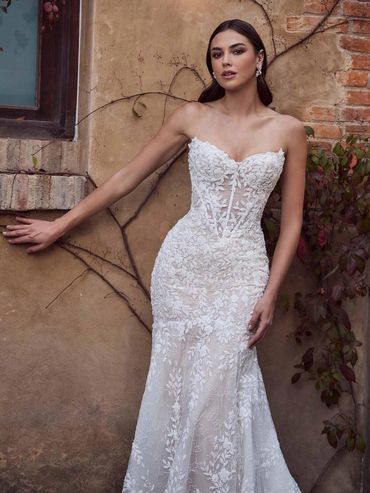 Calla Blanche Tavira Long Sleeve Lace Wedding Dress CC's Bridal Boutique Tampa, Florida