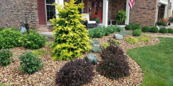 finish project of a beautification at a residence. 