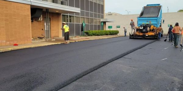 New construction asphalt 