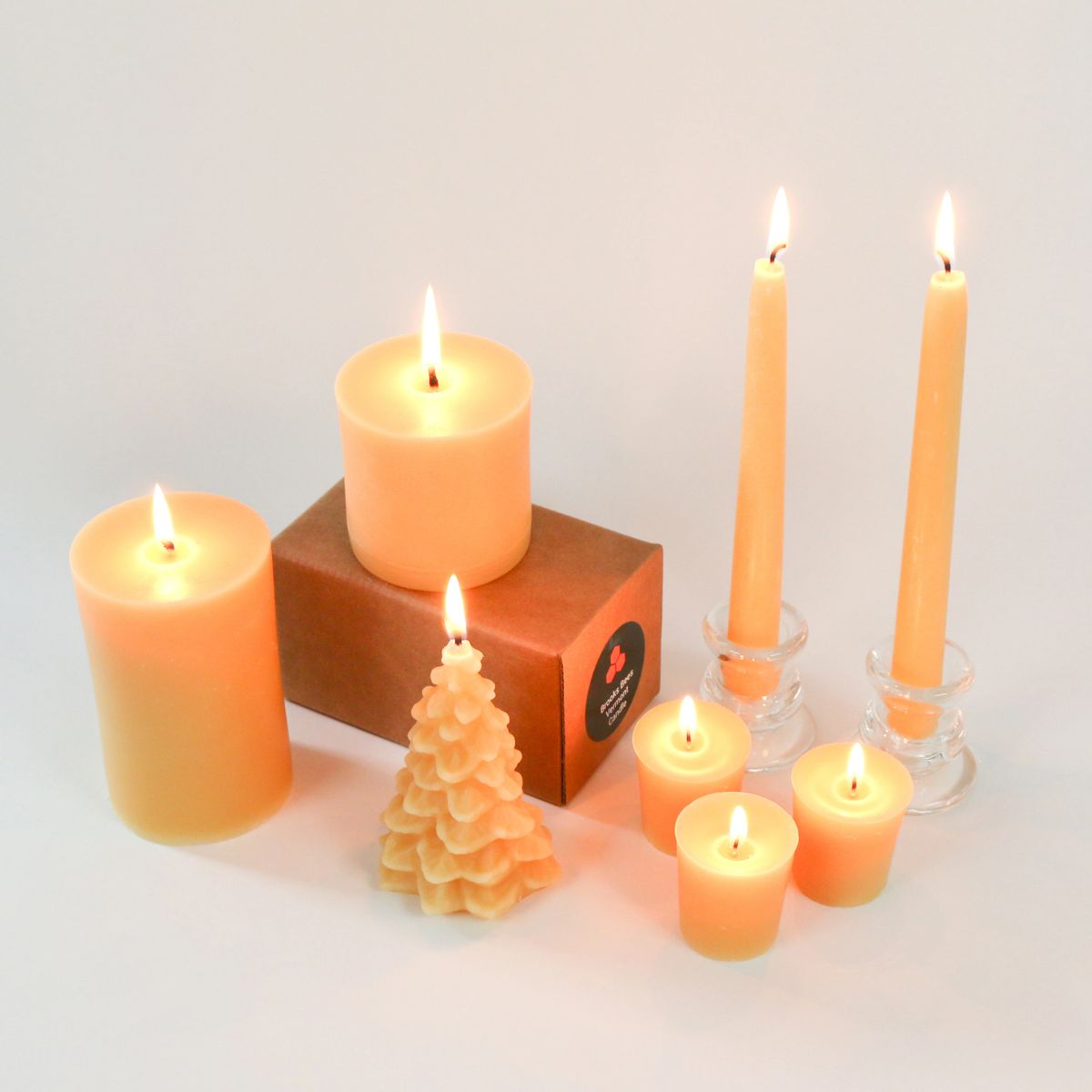 Lily Brook Pure Beeswax Candles