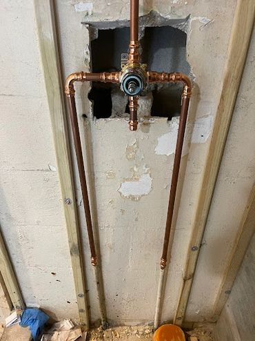 copper shower diverter