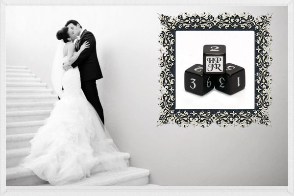 Custom Dice
Dice Maker
Personalized dice
Promotional dice
Wedding dice
Wedding favors
