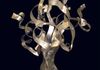 stainless steel light sculpture