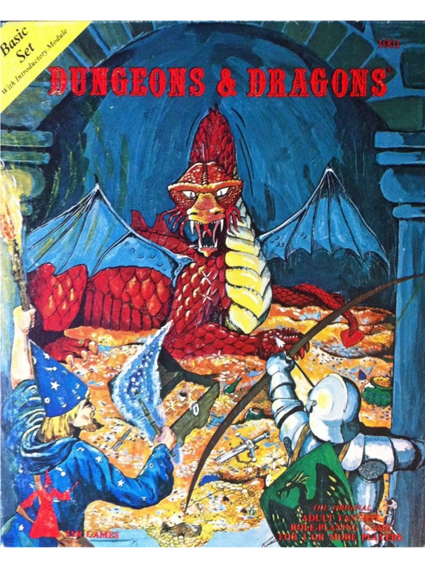 Dungeons and Dragons Basic Set 1st. Edition Box Set, cover art