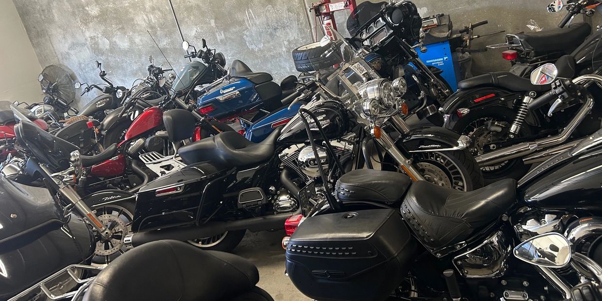Lots of motorcycles to choose from to rent
